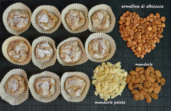 amaretti piemontesi a base di mandorle ricetta Molino Ballesio